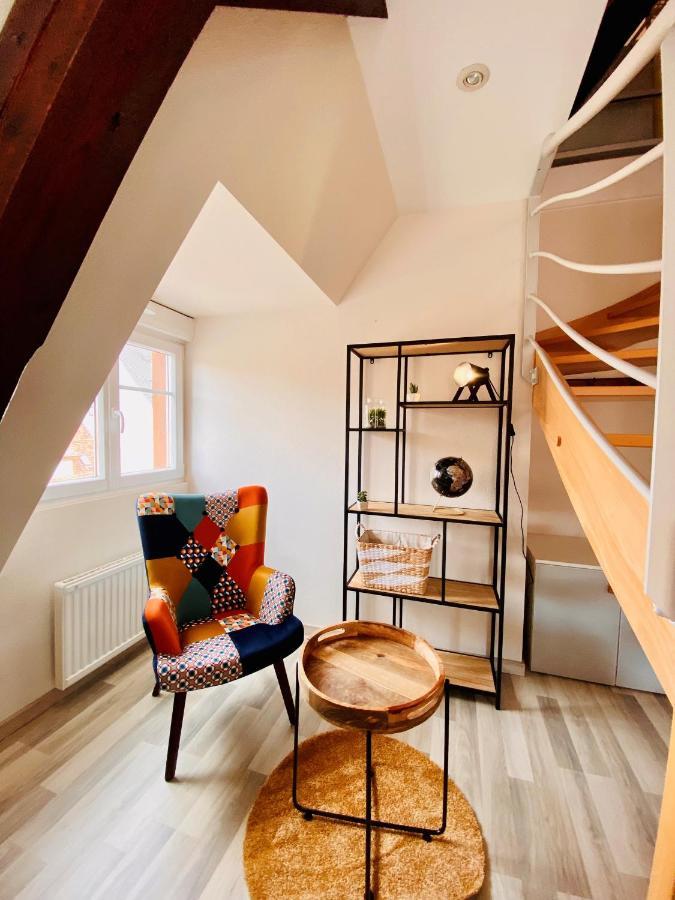 L'Envolee Alsacienne - Magnifique Appartement En Duplex Ostheim Exterior foto